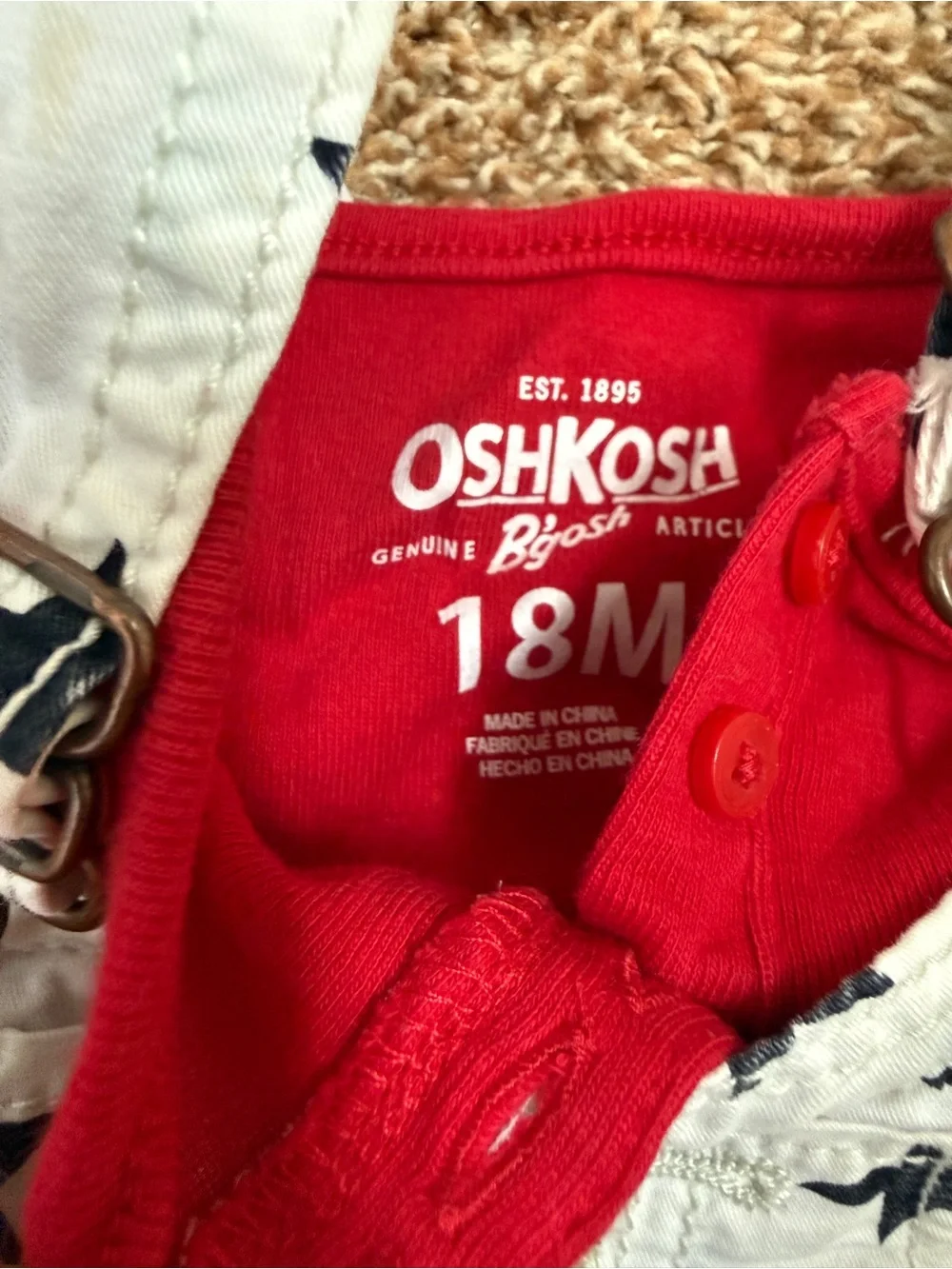 Osh Kosh Star Overalls Jumper Dress Set